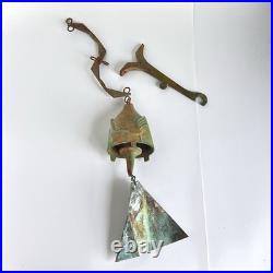 Vintage Paolo Soleri Arcosanti Brutalist Bronze Wind Bell Chime 21 MCM