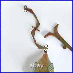 Vintage Paolo Soleri Arcosanti Brutalist Bronze Wind Bell Chime 21 MCM