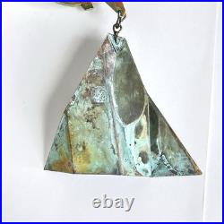Vintage Paolo Soleri Arcosanti Brutalist Bronze Wind Bell Chime 21 MCM
