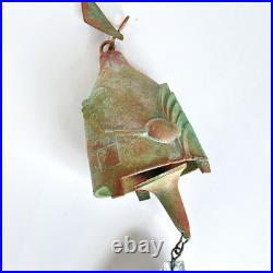 Vintage Paolo Soleri Arcosanti Brutalist Bronze Wind Bell Chime 21 MCM