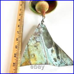 Vintage Paolo Soleri Arcosanti Brutalist Bronze Wind Bell Chime 21 MCM