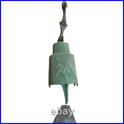 Vintage Paolo Soleri Arcosanti Brutalist Bronze Wind Bell Chime Great Patina MCM
