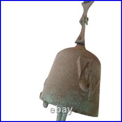 Vintage Paolo Soleri Arcosanti Brutalist Bronze Wind Bell Chime Great Patina MCM