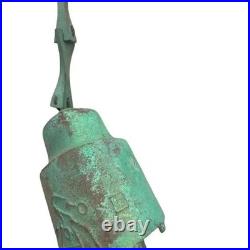 Vintage Paolo Soleri Arcosanti Brutalist Bronze Wind Bell Chime Great Patina MCM