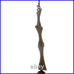 Vintage Paolo Soleri Arcosanti Brutalist Bronze Wind Bell Chime Great Patina MCM