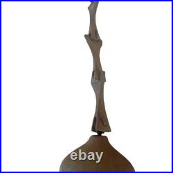 Vintage Paolo Soleri Arcosanti Brutalist Bronze Wind Bell Chime Great Patina MCM