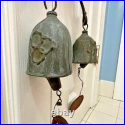 Vintage Paolo Soleri Wind Bell Chime-Abstract Brutalist MCM Two Bells