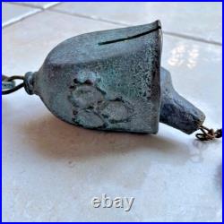 Vintage Paolo Soleri Wind Bell Chime-Abstract Brutalist MCM Two Bells