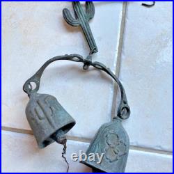 Vintage Paolo Soleri Wind Bell Chime-Abstract Brutalist MCM Two Bells