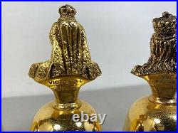 Vintage RARE Collection of Three English Queens Brass Bells