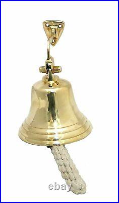 Vintage Reception Handle Antique Bells Brass School Pub bell LOT OF 5