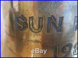 Vintage SUN FIELD 1983 Made Marine Brass BELL SHIP'S 100% ORIGINAL (969)
