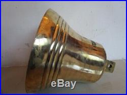 Vintage SUN FIELD 1983 Made Marine Brass BELL SHIP'S 100% ORIGINAL (969)