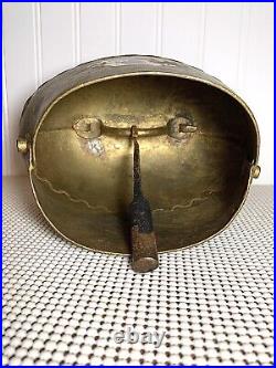 Vintage Salzburg Austrian Large Decorated Brass Oxen/Cow Bell? Heavy Handmade