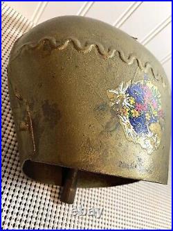 Vintage Salzburg Austrian Large Decorated Brass Oxen/Cow Bell? Heavy Handmade