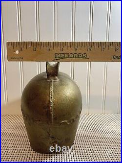 Vintage Salzburg Austrian Large Decorated Brass Oxen/Cow Bell? Heavy Handmade