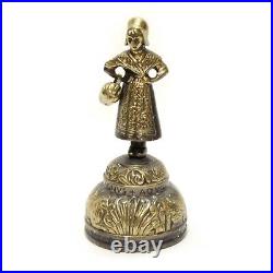 Vintage Sanctus Bronze Brass Bell Lady AQVILA AGNVS X PELICANVS LEO England