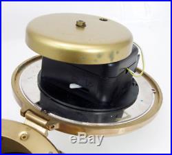 Vintage Schatz German Marine Ship Ocean Quartz Bell Brass Clock RUNNING
