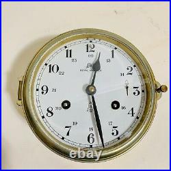 Vintage Schatz Royal Mariner 8 Bells Brass Clock