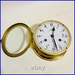 Vintage Schatz Royal Mariner 8 Bells Brass Clock