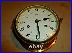Vintage Schatz Royal Mariner Clock 8 Bells Germany Brass Martime Ship Rare