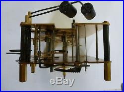 Vintage Schatz Royal Mariner Full Sized Ships Bell Wheel 8 Day Brass Clock