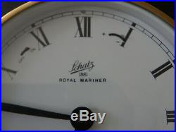 Vintage Schatz Royal Mariner German 8 Day Marine Ships Bell Clock Boat