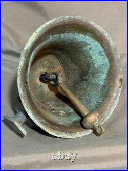 Vintage Seattle Brass Bronze Marine Ship Bell Wall Mount Nautical Boat Dock Bell