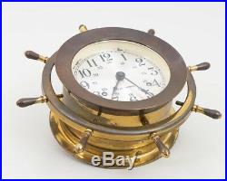 Vintage Seth Thomas Brass Maritime Ship's Bell Clock 1004 CORSAIR-W E537-000