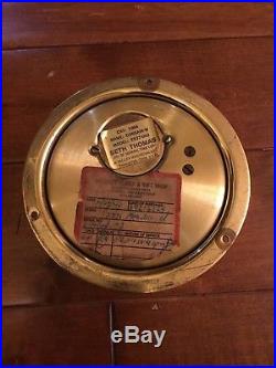 Vintage Seth Thomas Corsair E537-000 Maritime Ships Bell Brass Clock