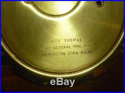 Vintage Seth Thomas Ships bell clock E537-001 Untested No Key