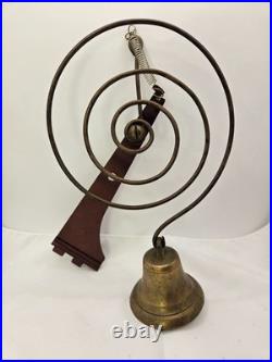 Vintage Shopkeepers Spiral Spring Brass Bell