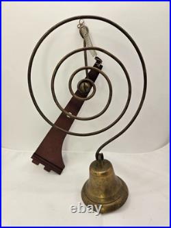 Vintage Shopkeepers Spiral Spring Brass Bell