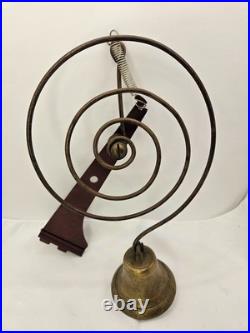 Vintage Shopkeepers Spiral Spring Brass Bell