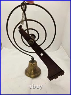 Vintage Shopkeepers Spiral Spring Brass Bell