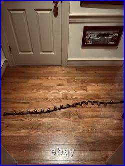 Vintage Sleigh Bells, Or Horse Bells. 60 Long, 16 Large 1.5 Brass Bells