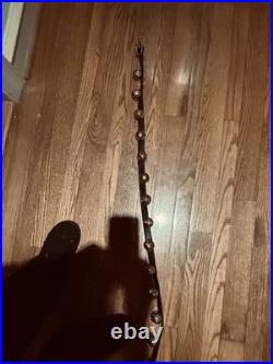 Vintage Sleigh Bells, Or Horse Bells. 60 Long, 16 Large 1.5 Brass Bells