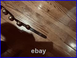 Vintage Sleigh Bells, Or Horse Bells. 60 Long, 16 Large 1.5 Brass Bells