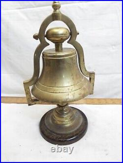 Vintage Solid Brass Bar Tavern Bell Country Store Pub Counter Lodge Man Cave