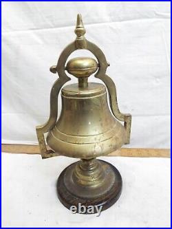Vintage Solid Brass Bar Tavern Bell Country Store Pub Counter Lodge Man Cave