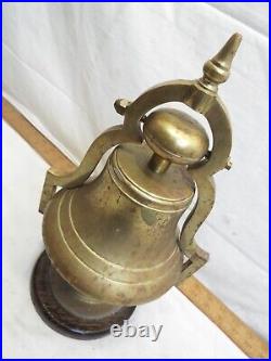 Vintage Solid Brass Bar Tavern Bell Country Store Pub Counter Lodge Man Cave
