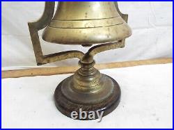 Vintage Solid Brass Bar Tavern Bell Country Store Pub Counter Lodge Man Cave