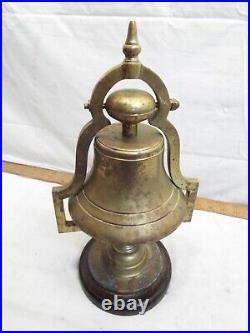 Vintage Solid Brass Bar Tavern Bell Country Store Pub Counter Lodge Man Cave