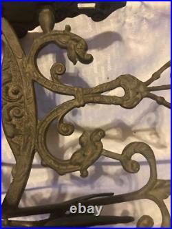 Vintage Solid Brass Bell Ringing withAngle 17 X 7-1/4 X 8-1/4 (bell 5-1/2 Dia)