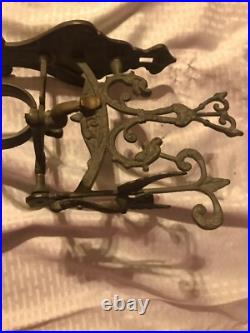 Vintage Solid Brass Bell Ringing withAngle 17 X 7-1/4 X 8-1/4 (bell 5-1/2 Dia)