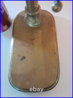 Vintage Solid Brass Hanging Nautical Bell withStriker Bar Pub Over 13 Lbs