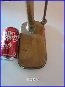 Vintage Solid Brass Hanging Nautical Bell withStriker Bar Pub Over 13 Lbs