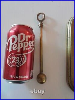 Vintage Solid Brass Hanging Nautical Bell withStriker Bar Pub Over 13 Lbs