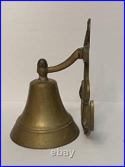 Vintage Solid Brass Large Sailor Ship Bell. Antique Brass Ship Bell. Brass Sailor