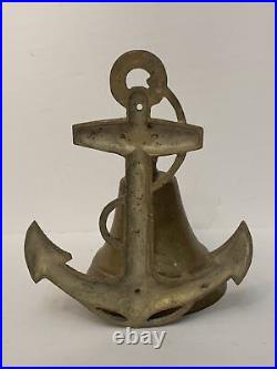 Vintage Solid Brass Large Sailor Ship Bell. Antique Brass Ship Bell. Brass Sailor